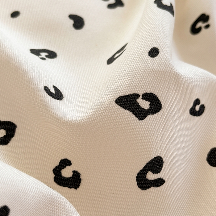 91家纺网 家纺一手货源 找家纺 玖明2025新款A类加厚柔软针织棉双层纱四件套 豹纹