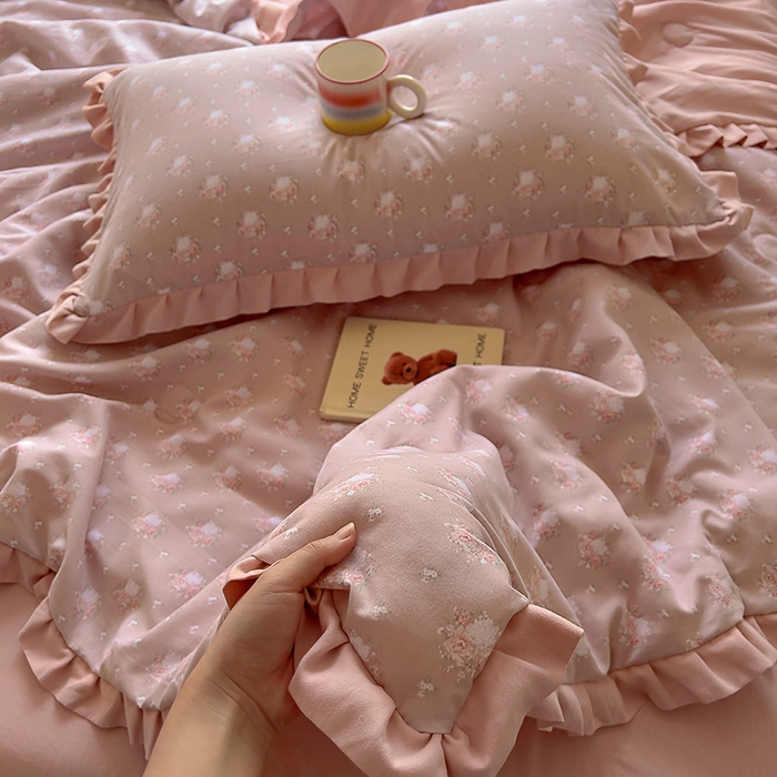 91家纺网 家纺一手货源 找家纺 欧尚 2025新款夏被四件套 半亩花田