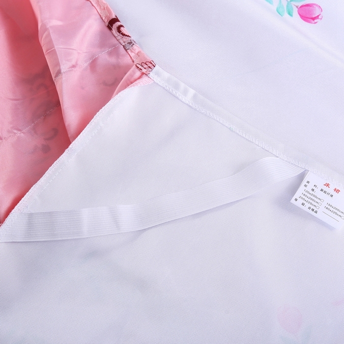 91家纺网 家纺一手货源 找家纺 情恒家纺2025新款床裙款冰丝布艺软凉席三件套 花间意-玉