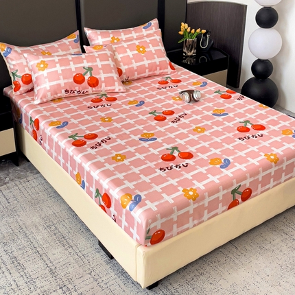 91家纺网 家纺一手货源 找家纺 （总）纽缦家纺 2025新款印花冰丝床笠