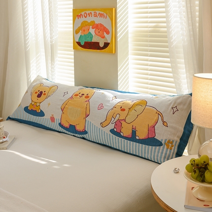 雯雨2025新款A类卡通双人纱布枕套 好朋友