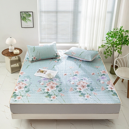 91家纺网 家纺一手货源 找家纺 （总）美丽折家纺 2025新款6mm厚乳胶床笠款三件套