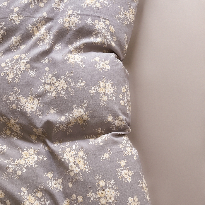 91家纺网 家纺一手货源 找家纺 玖明2025新款A类加厚柔软针织棉双层纱四件套 花影