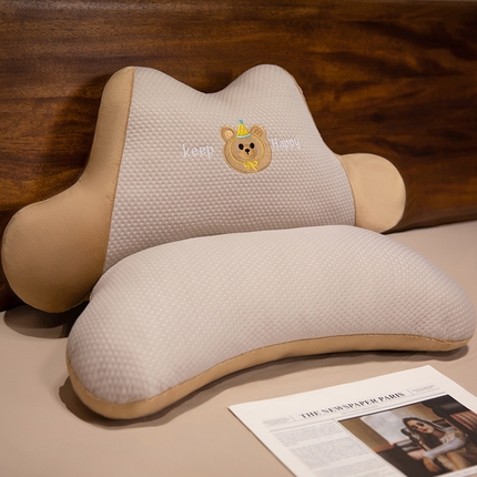 91家纺网 家纺一手货源 找家纺 （总）仟亿莱 2025新款华夫格冰豆豆凉感多功能腰靠