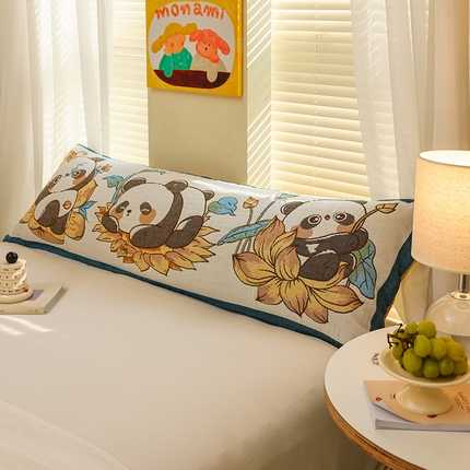 91家纺网 家纺一手货源 找家纺 （总）雯雨2025新款A类卡通双人纱布枕套