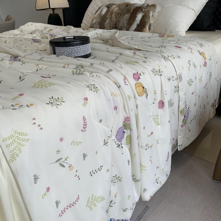 91家纺网 家纺一手货源 找家纺 （总）2025新款小冰皮夏凉被锦纶氨纶面料空调夏被凉感丝单夏被空调被