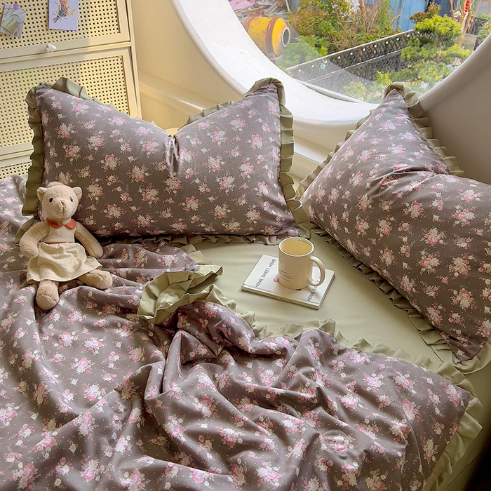 91家纺网 家纺一手货源 找家纺 欧尚 2025新款夏被四件套 暗香