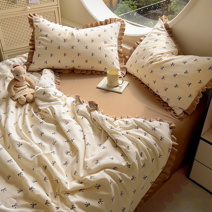 91家纺网 家纺一手货源 找家纺 欧尚 2025新款夏被四件套 繁花