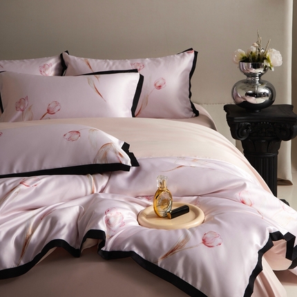 91家纺网 家纺一手货源 找家纺 （总）优悦 2025新款冰丝数码印花四件套