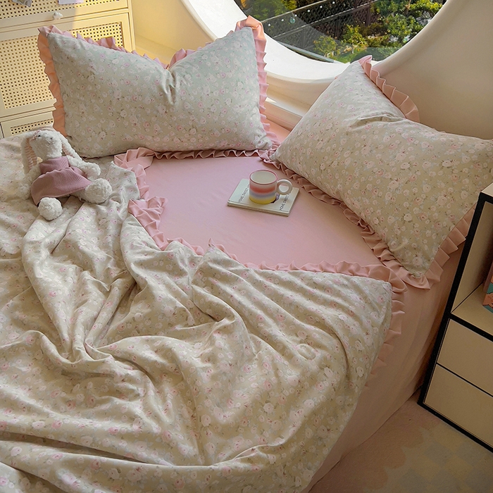 91家纺网 家纺一手货源 找家纺 欧尚 2025新款夏被四件套 花开结语