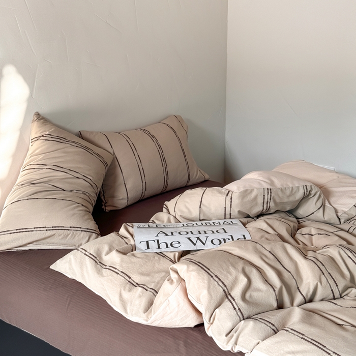 91家纺网 家纺一手货源 找家纺 （总）山舍家居 2025新款全棉纯棉色织提花四件套-弗洛伦萨的落日