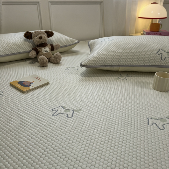 91家纺网 家纺一手货源 找家纺 （总）金爱家 2025新款430克中分子豆豆席凉席席子