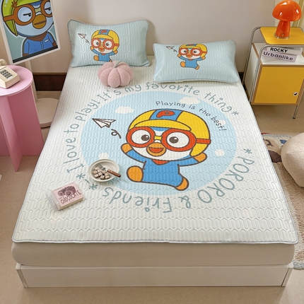 金爱家2025新款啵乐乐乳胶凉席 凉席-奔跑乐乐