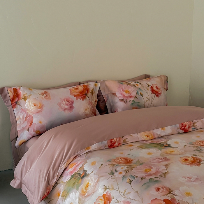 91家纺网 家纺一手货源 找家纺 涞澳家纺 2025新款亲肤舒适悦棉四件套 采薇