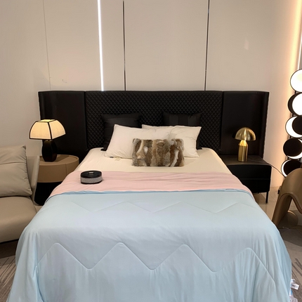 91家纺网 家纺一手货源 找家纺 （总）2025新款小冰皮夏凉被锦纶氨纶面料空调夏被凉感丝单夏被空调被