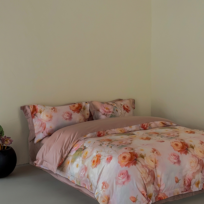 91家纺网 家纺一手货源 找家纺 涞澳家纺 2025新款亲肤舒适悦棉四件套 采薇