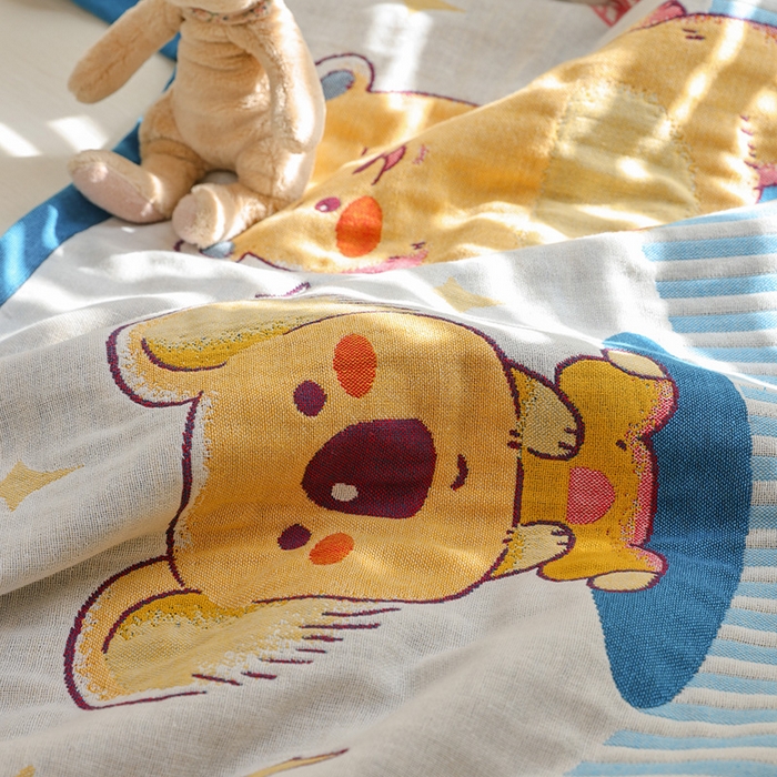 91家纺网 家纺一手货源 找家纺 雯雨2025新款A类卡通双人纱布枕套 好朋友