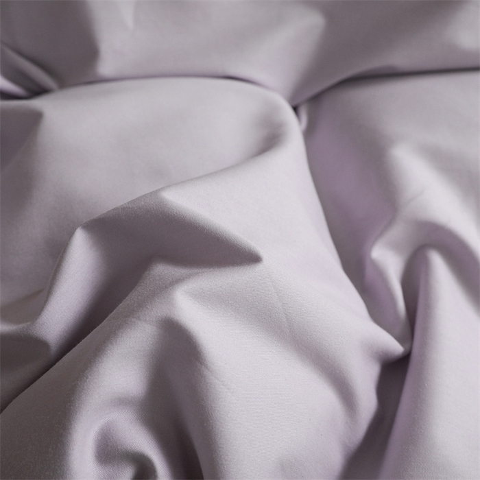 91家纺网 家纺一手货源 找家纺 启程2025新款全棉纯色双拼无印风四件套 水晶紫+绅士灰