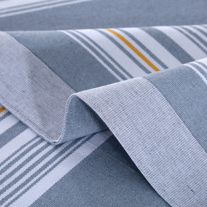 91家纺网 家纺一手货源 找家纺 恋尚羽 2025新款加厚纯棉老粗布凉席三件套 条纹 灰