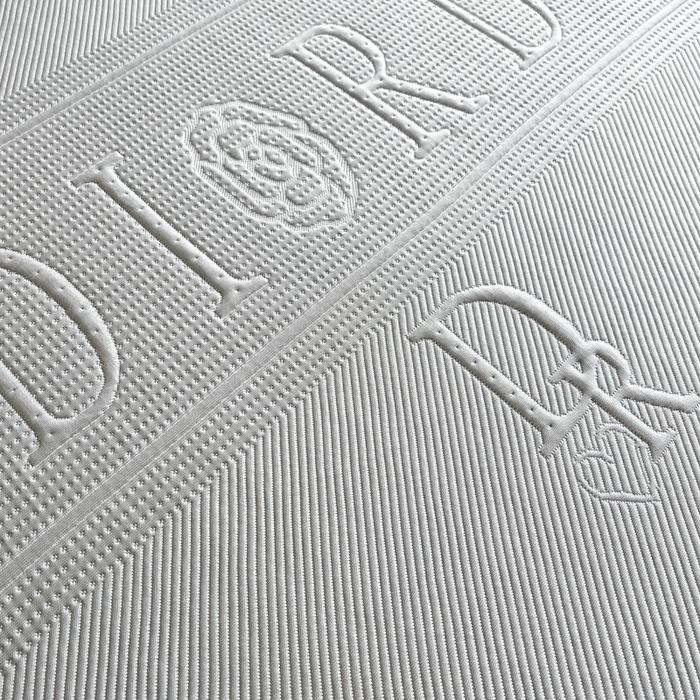 91家纺网 家纺一手货源 找家纺 鑫琪莱  2025新款5D立体雕花凉感豆豆冰丝床裙三件套 床裙D款-灰