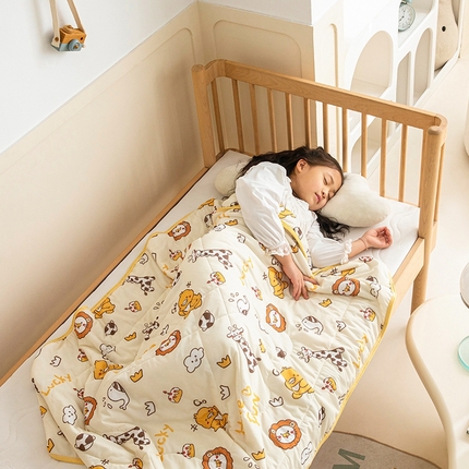 嗨生活2025年儿童夏被 幼儿园夏被 凉感丝夏被 动物园