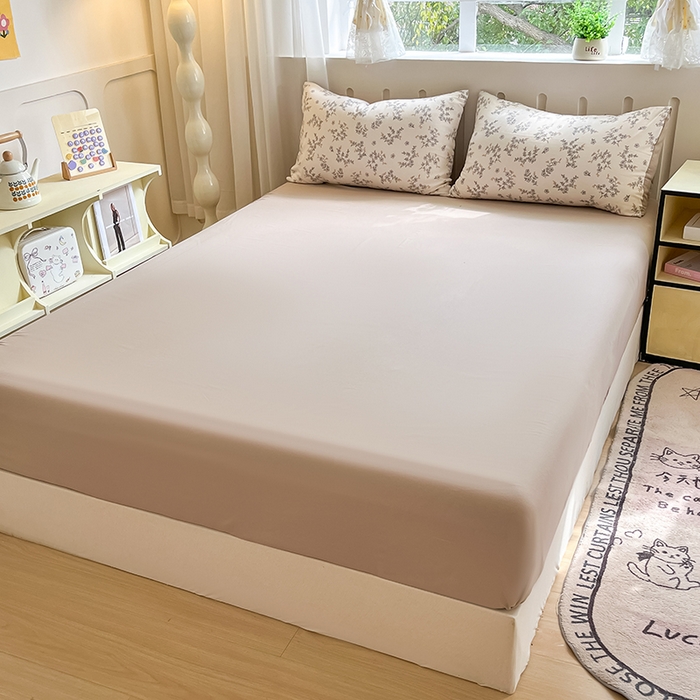 91家纺网 家纺一手货源 找家纺 玖明2025新款A类加厚柔软针织棉双层纱四件套 锦绣前程