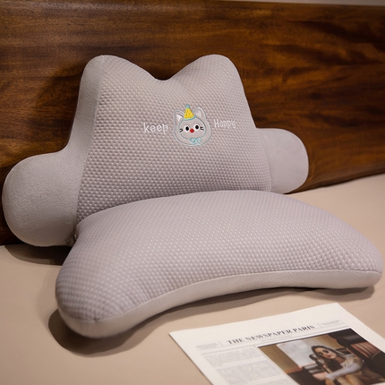 91家纺网 家纺一手货源 找家纺 （总）仟亿莱 2025新款华夫格冰豆豆凉感多功能腰靠