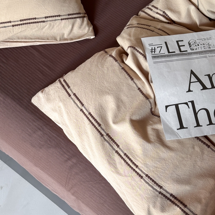 91家纺网 家纺一手货源 找家纺 （总）山舍家居 2025新款全棉纯棉色织提花四件套-弗洛伦萨的落日