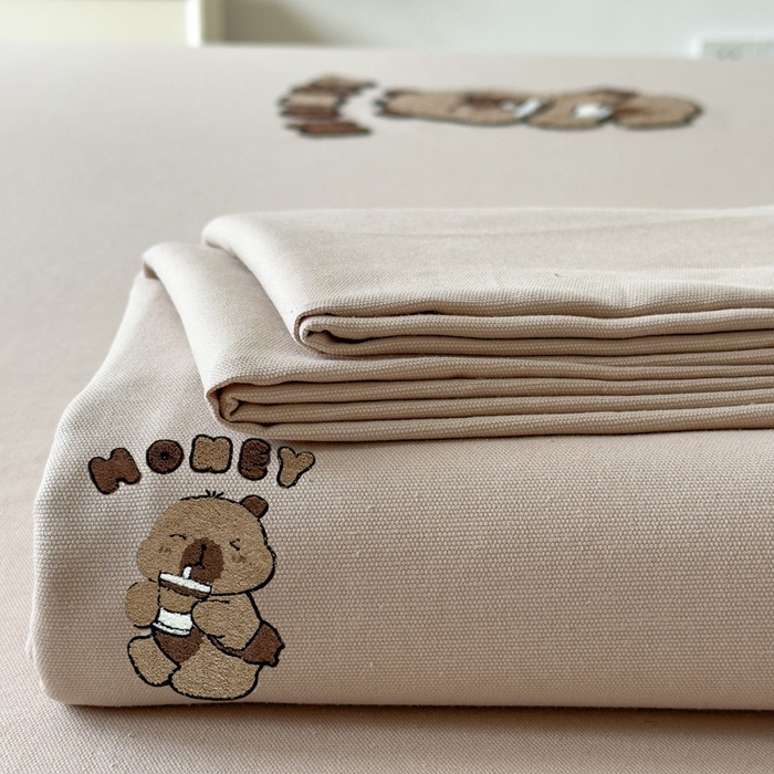 91家纺网 家纺一手货源 找家纺 席世家 2025春夏新款全棉纯棉老粗布印花床单凉席席子 卡皮拉