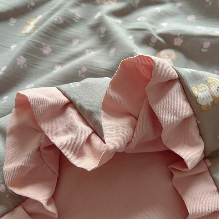 91家纺网 家纺一手货源 找家纺 欧尚 2025新款夏被四件套 萌趣仔仔