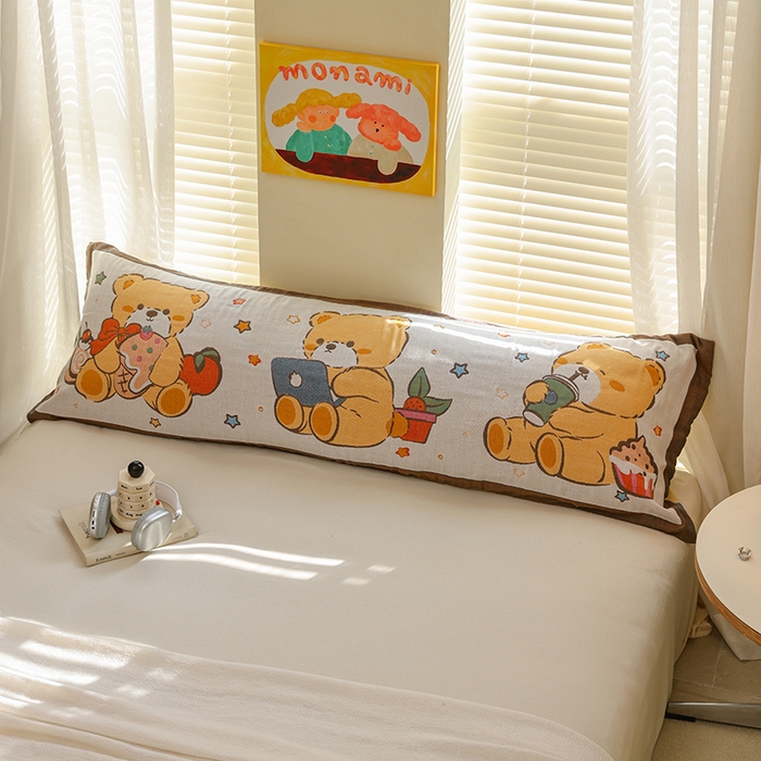 91家纺网 家纺一手货源 找家纺 （总）雯雨2025新款A类卡通双人纱布枕套