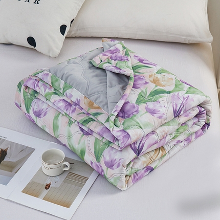 91家纺网 家纺一手货源 找家纺 （总）被多多被业 2025新款凉感丝印花夏被夏凉被空调被