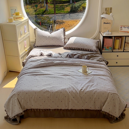 91家纺网 家纺一手货源 找家纺 欧尚 2025新款夏被四件套 小樱桃