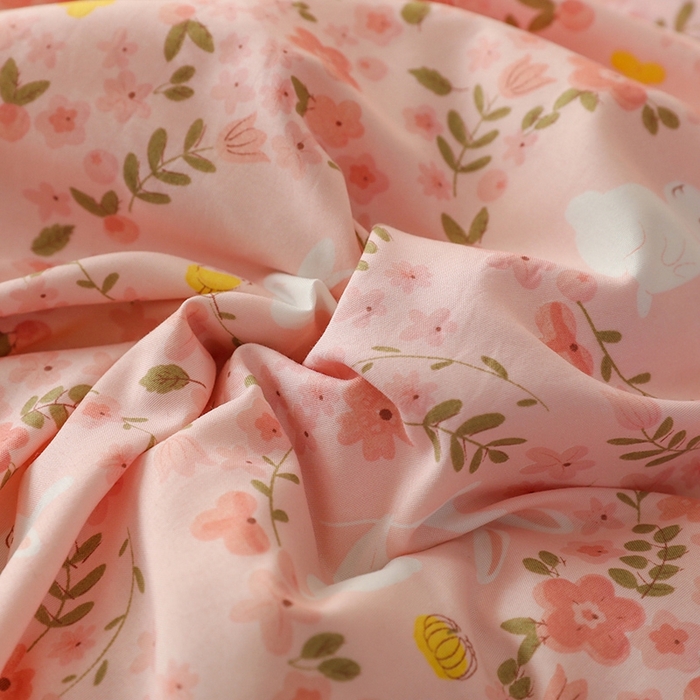 91家纺网 家纺一手货源 找家纺 金盛皇朝 2025新款加厚亲肤床裙夹棉单件三件套四件套韵语花香