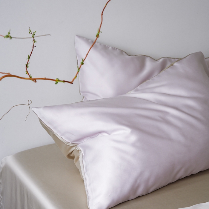 91家纺网 家纺一手货源 找家纺 简纯主义 2025新款60s兰精天丝纯色四件套 紫乐