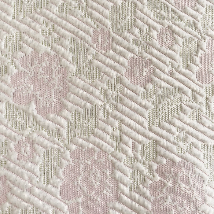 91家纺网 家纺一手货源 找家纺 富馨莱 2025春夏新款公主仙女风480克PE凉感凉豆豆床裙凉席三件套 玫瑰花园-粉床裙款