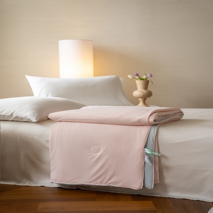 91家纺网 家纺一手货源 找家纺 华超针织 2025新款锦氨凉感夏被夏凉被空调被 初荷