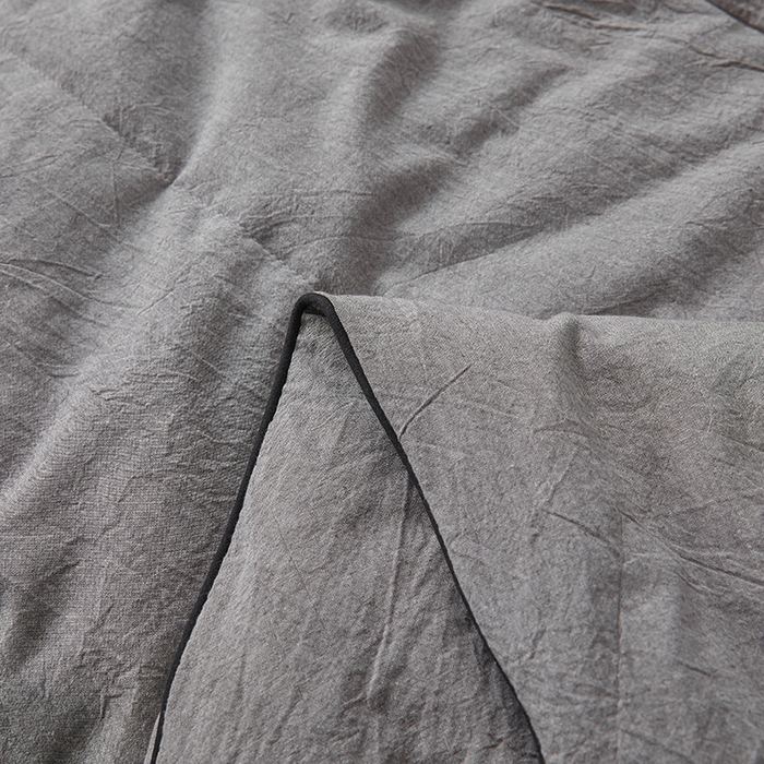 91家纺网 家纺一手货源 找家纺 熙宴家纺 2025新款纯色水洗棉新疆棉花夏被 石灰