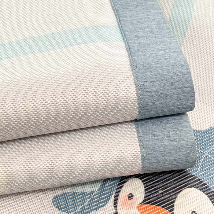 91家纺网 家纺一手货源 找家纺 迪乐妮 2025新款印花真冰藤冰凉席 小企鹅