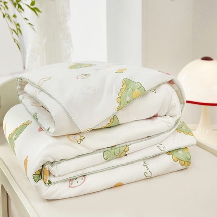 91家纺网 家纺一手货源 找家纺 （总）丝涟家居 2025新款A类双面针织棉卡通小清新滚绳工艺夏被