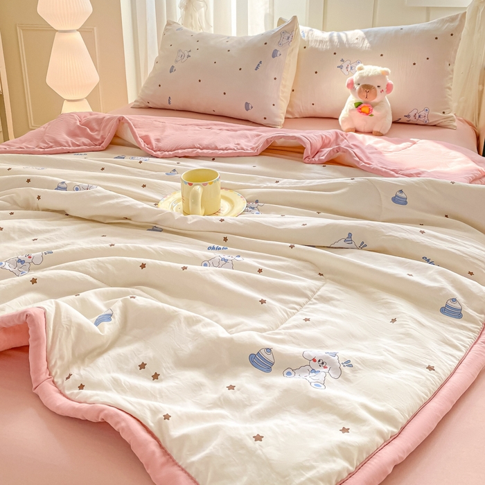 91家纺网 家纺一手货源 找家纺 （总）2025梦初语新款水洗棉印花棉花被