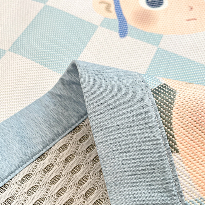 91家纺网 家纺一手货源 找家纺 迪乐妮 2025新款印花真冰藤冰凉席 吒儿