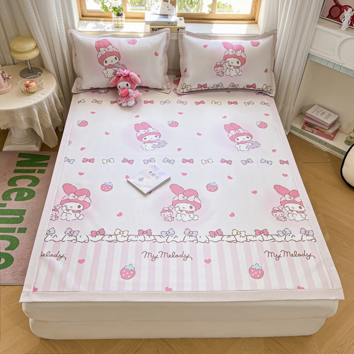 91家纺网 家纺一手货源 找家纺 （总）博雅 2025新款三丽欧A类小版数码印花1200D冰丝凉席凉席席子