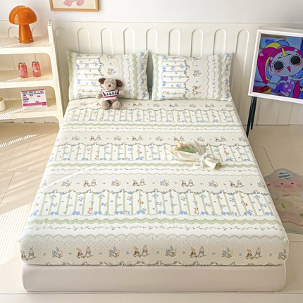 91家纺网 家纺一手货源 找家纺 （总）如约 2025新款全棉印花单床笠