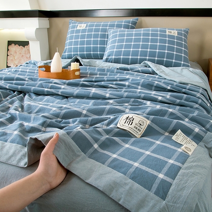 91家纺网 家纺一手货源 找家纺 （总）2025新款新疆棉花被夏被100%里外全棉棉花夏被无印风全棉色织水洗棉夏凉被空调被春秋被单人可机洗