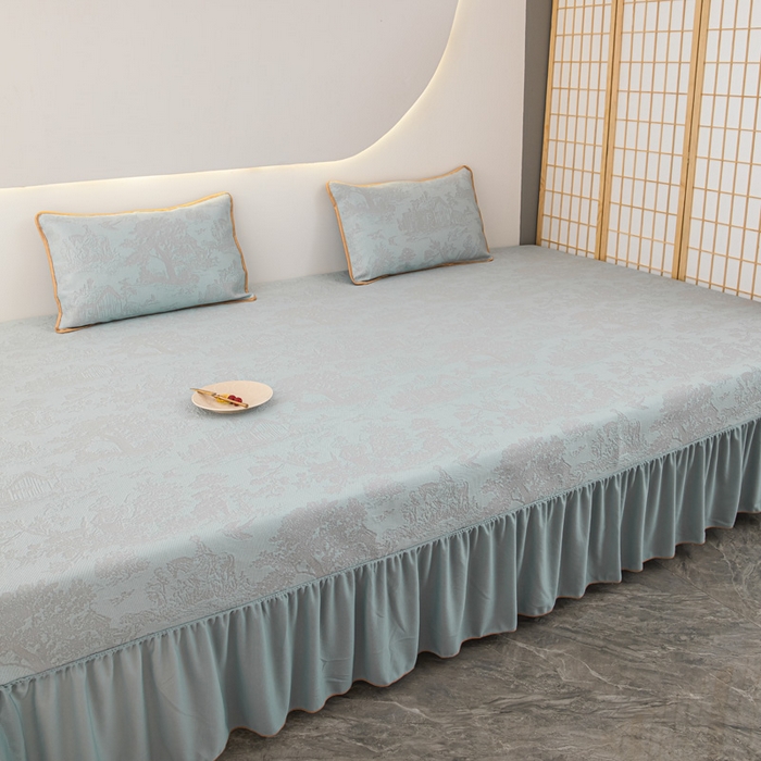 91家纺网 家纺一手货源 找家纺 手艺人家纺 2025新款冰丝提花凉席炕盖榻榻米炕垫TL01-TL22 TL11