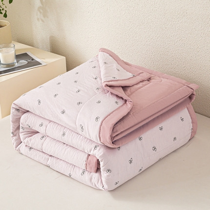 91家纺网 家纺一手货源 找家纺 好睡棉 2025新款柔软裸睡级水洗棉夏被新疆棉花被夏凉被空调被被子 少女结