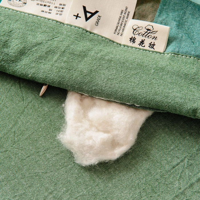 91家纺网 家纺一手货源 找家纺 鑫棉坊 2025新款全棉色织水洗棉A类棉花夏被可机洗空调被四件套床单枕套 澜海