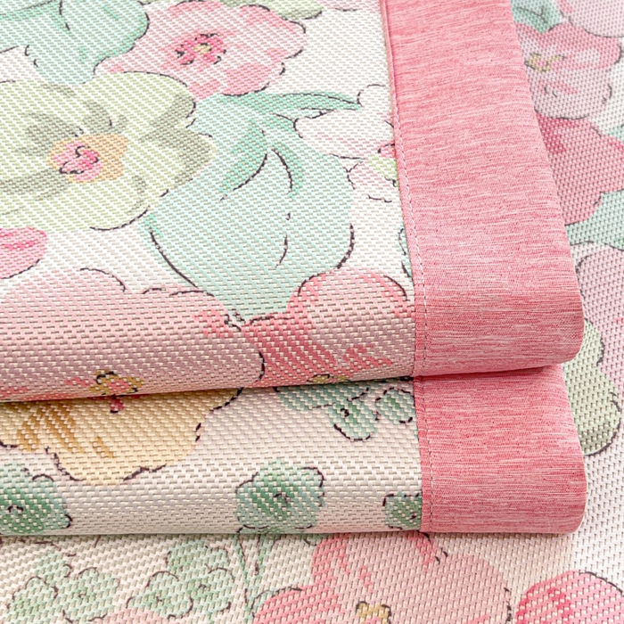 91家纺网 家纺一手货源 找家纺 迪乐妮 2025新款印花真冰藤冰凉席 繁花