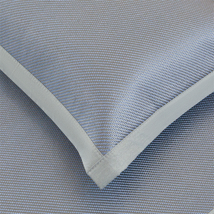 91家纺网 家纺一手货源 找家纺 雯豆家纺 2025夏季新款冰藤凉席三件套纯色绑带款冰丝凉席子素色套件 冰藤席-暮云蓝